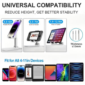 Foldable mobile and tablet stand