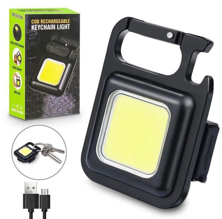 USB rechargeable type-C charging keychain light