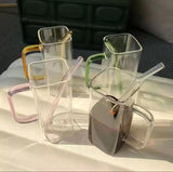 Square glass mug