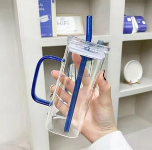 Square glass mug
